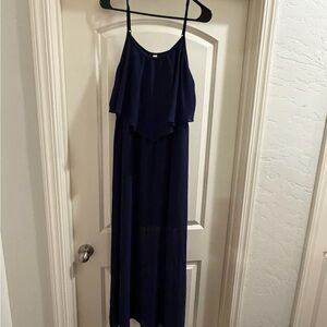 Xhilaration Dark Blue Maxi Dress